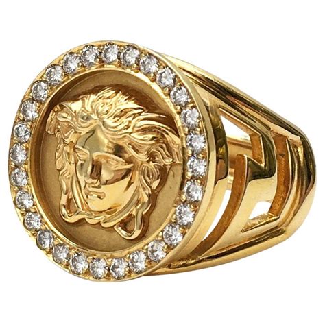 versace gold ring